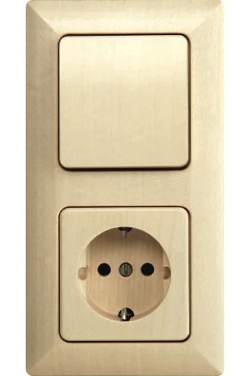 Steckdose mit erhöhtem Berührungsschutz und 2-fach USB-Modul - zu Serie  Milano - KOPP