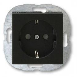 Steckdose mit erhöhtem Berührungsschutz - Serie ArchiTaste - DÜWI soft touch/schwarz - (5,18 Euro)
