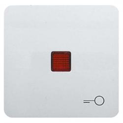 Flächenwippe mit roter Linse und Tür-Symbol - Serie Alessa - PRESTO-VEDDER 
