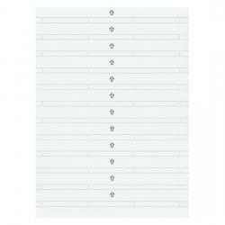 Beschriftungsstreifen für Steckdosen mit Schriftfeld - System M - MERTEN 1 Bogen für 36 Sichtfenster - (16,55 Euro)
