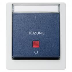 Heizung - Notschalter - Serie Aquarius IP 55 (Strahlwassergeschützt) - SOLOGIC - N & L hellgrau/stahlblau - (13,50 Euro)