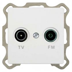 TV/RF-Antennendose mit zwei Ausgängen - Serie Rainbow - EVERFLOURISH 
