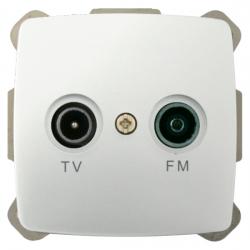 TV/RF-Antennendose mit zwei Ausgängen - Serie Trend - EVERFLOURISH titan - (7,01 Euro)