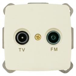 TV/RF-Antennendose mit zwei Ausgängen - Serie Trend - EVERFLOURISH 