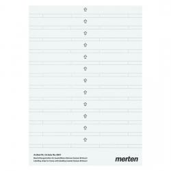Beschriftungsstreifen für Serie M-Smart-Abdeckrahmen - System M - MERTEN 1 Bogen für 36 Sichtfenster - (16,55 Euro)