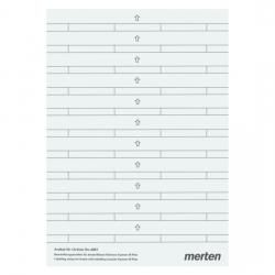 Beschriftungsstreifen für Serie M-Plan-Abdeckrahmen - System M - MERTEN 1 Bogen für 36 Sichtfenster - (6,78 Euro)