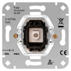 Taster-Wechsler-Einsatz mit N-Klemme beleuchtet mit Glimmlampe (Öffner/Schließer, mit N-Klemme) - KOPP ohne Wippe - (12,31 Euro)