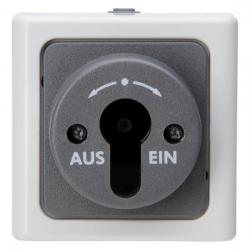 Profilhalbzylinder-Schlüssel-Schalter mit Aufdruck AUS/EIN - AP-Feuchtraum - Serie Blue Electric IP 44 - KOPP 