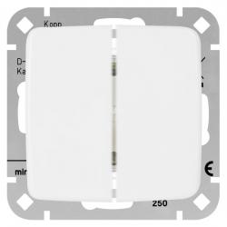 Serientaster/Doppeltaster (2 x Schließer mit einer Eingangsklemme) - zu Serie Rivo - KOPP arktisweiß - (Sonderfarbton) - (20,63 Euro)