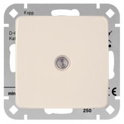 Ausschalter (2-polig) beleuchtet mit beigefügter Glimmlampe (z.B. für Heizungs-Hauptschalter) - zu Serie Rivo - KOPP normale Leuchtleistung - reinweiß - (19,52 Euro)