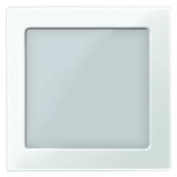 Zentralplatte mit Sichtfenster für LED-Lichtsignal-Einsatz - System M - MERTEN polarweiß (Thermoplast glänzend) - (18,80 Euro)