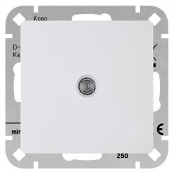 Taster-Wechsler beleuchtet mit beigefügter Glimmlampe (Öffner/Schließer) - zu Serie Paris - KOPP arktisweiß - (18,58 Euro)
