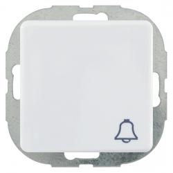 Wipptaster - Schließer mit Symbol-Wippe - Serie AquaKombi IP 44 - REV-RITTER Wippe mit Klingel-Symbol - weiß - (9,89 Euro)