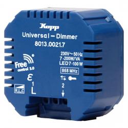 UP-Einbau-Funk-Empfänger - mit Universal-Dimmfunktion auch für LED - Free-Control 3.0 - KOPP 7 -200 W/VA - LED 7 bis 100 W - (84,92 Euro)