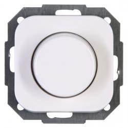 Druck-Dreh-LED-Dimmer mit Druck-Wechselschalter für konv. Trafos - 20-250 W/VA - LED 3-100 W - zu Serie Donau - KOPP 