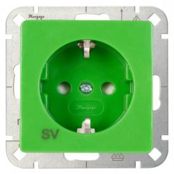 Steckdose für Sonderstromkreise mit Aufdruck - Serie HK 05 - KOPP Steckdosentopf mit Aufdruck SV - grün - (14,36 Euro)