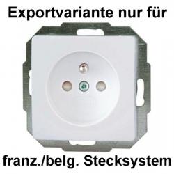 Mitten-Schutzkontakt - Steckdose mit erhöhtem Berührungsschutz - Serie HK 05 - KOPP arktisweiß - (8,48 Euro)