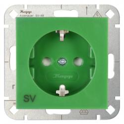 Steckdose für Sonderstromkreise mit Aufdruck - zu Serie Athenis - KOPP Steckdosentopf mit Aufdruck SV - grün - (15,38 Euro)