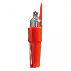 Steck-Glimmlampe für Ersatzbedarf auch für Druckfolge-Schalter/Taster - BUSCH-JAEGER 230 V - 0,4 mA - Farbkennzeichnung: rot - (3,66 Euro)