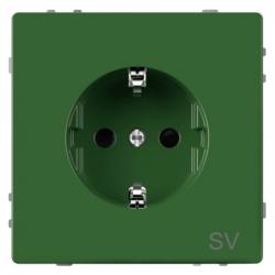 Steckdosen-Einsatz für Sonderstromkreise - System Design - MERTEN grün / SV (Thermoplast glänzend) - (12,52 Euro)