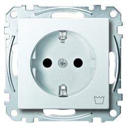 Steckdosen-Einsatz mit Aufdruck - Waschmaschine - System M - MERTEN polarweiß (Thermoplast edelmatt) - (9,56 Euro)