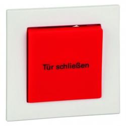 Einzel-Komplettgerät - Auslösetaster für Feststellanlagen - System M - MERTEN polarweiß/rot - (39,21 Euro)