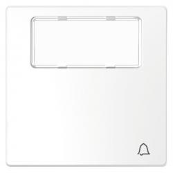 Wippe mit Kontrollfenster und Aufdruck Klingel - System Design - MERTEN lotosweiß (Thermoplast glänzend) - (5,55 Euro)