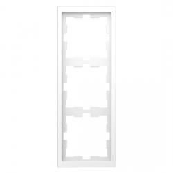 3-fach - Serie D-Life Kunststoff-Abdeckrahmen - System Design - MERTEN lotosweiß (Thermoplast glänzend) - (13,06 Euro)