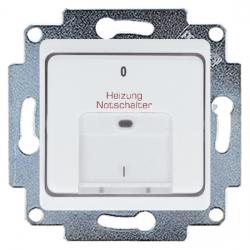 Heizungs-Notschalter - 2-polig mit Beleuchtungseinsatz - Serie Volme - IP 44 - PRESTO-VEDDER ultraweiß (ähnlich RAL 9010) - (11,56 Euro)
