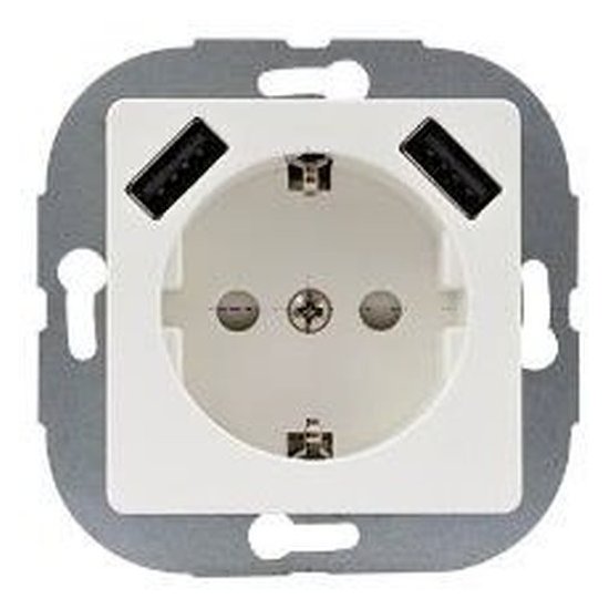Steckdose mit 2-fach USB-Modul - Serie Unico - REV-RITTER